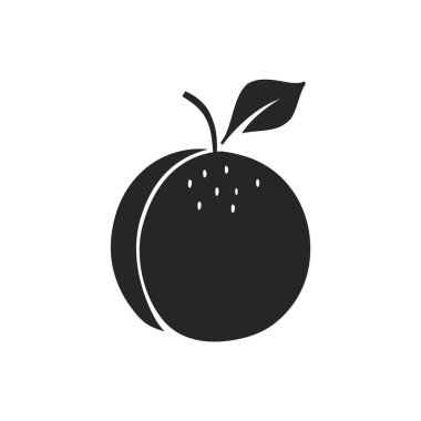 El çizimi Şeftali vektörü illüstrasyonu