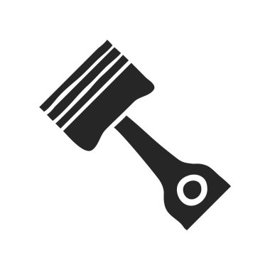 El çizimi Piston vektör illüstrasyonu