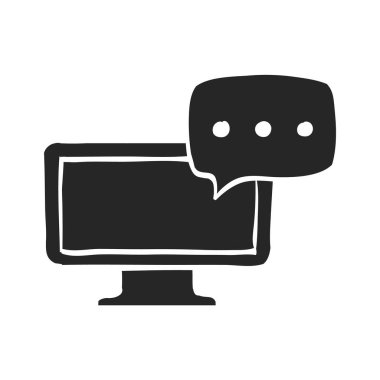 El çizimi Webinar vektör çizimi