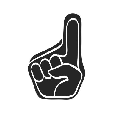 Elle çizilmiş köpük eldiven vektör çizimi