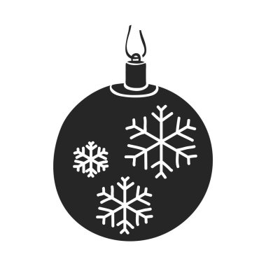 El çizimi Noel topu vektör çizimi