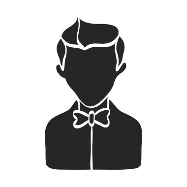 El çizimi Garson Vektör Çizimi