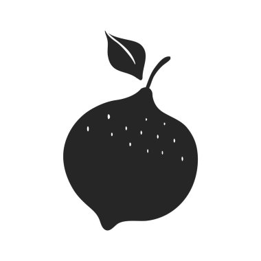 El çizimi Lemon vektör illüstrasyonu