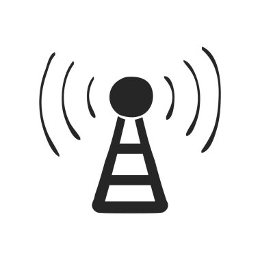 El çizimi Podcast vektör çizimi