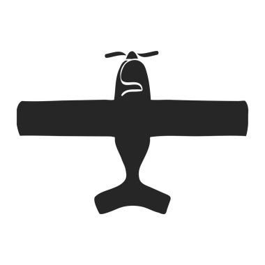 El çizimi Vintage uçak vektör çizimi