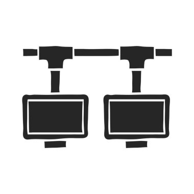 El çizimi Yerel Ağ vektör çizimi