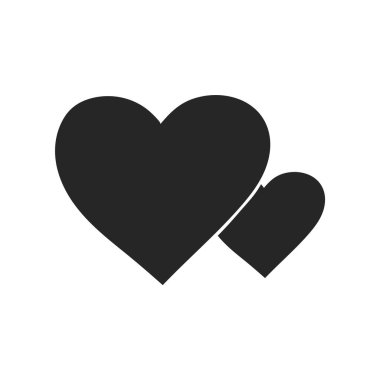 El çizimi Kalp şekli vektör çizimi