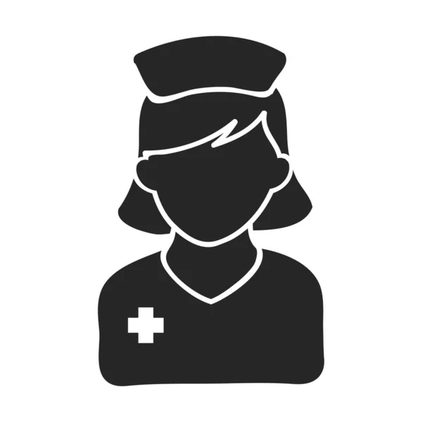 Χειροποίητη Διανυσματική Απεικόνιση Νοσοκόμου — Διανυσματικό Αρχείο