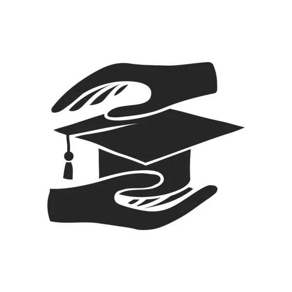 Elle Çizilmiş Elle Tutulan Diploma Vektör Çizimi — Stok Vektör