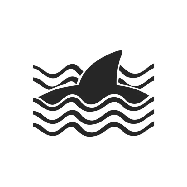 Dessiné Main Illustration Vectorielle Requin — Image vectorielle