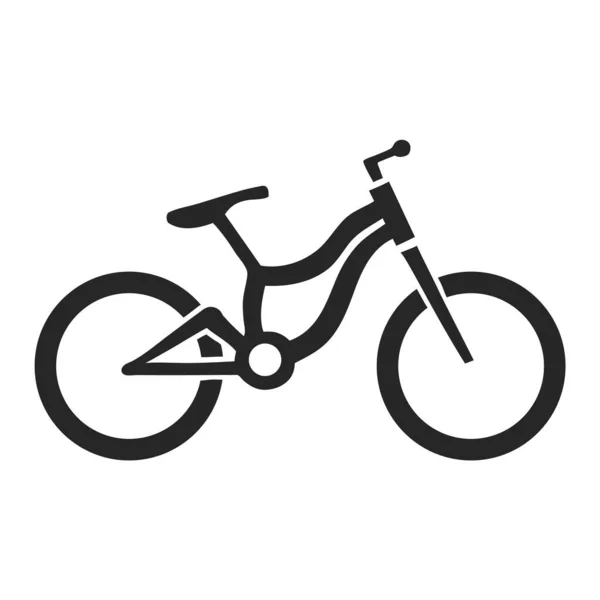 Mão Desenhada Montanha Bicicleta Vetor Ilustração — Vetor de Stock