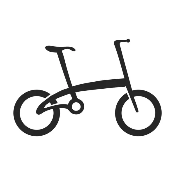 Illustrazione Vettoriale Della Bicicletta Disegnata Mano — Vettoriale Stock