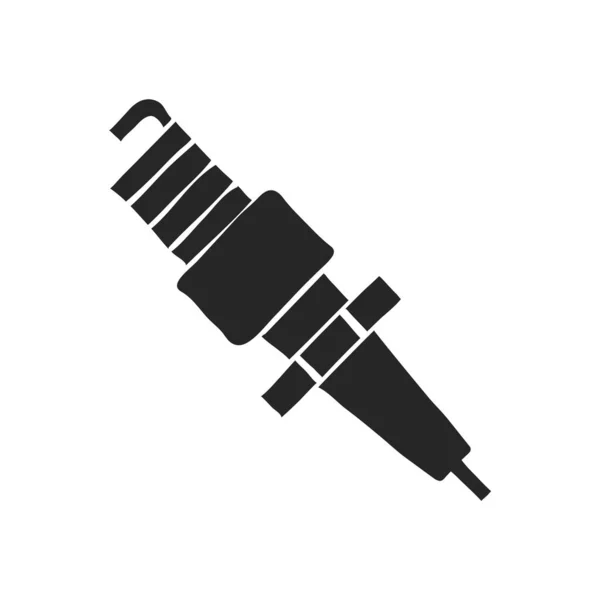 Handgetekende Vonk Plug Vector Illustratie — Stockvector