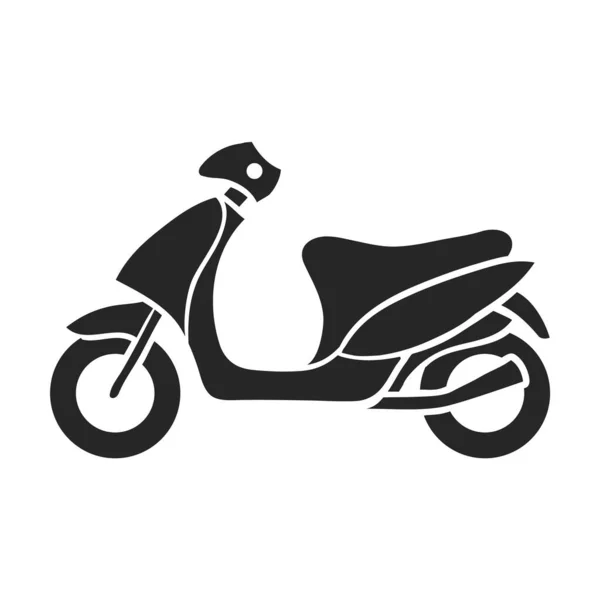 Dibujado Mano Motocicleta Vector Ilustración — Archivo Imágenes Vectoriales