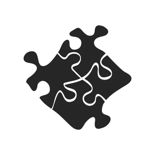 Illustration Vectorielle Puzzle Dessinée Main — Image vectorielle