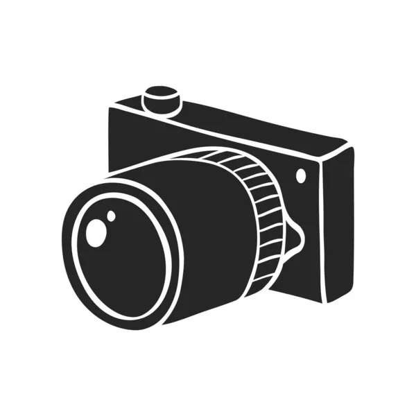 Çizimi Kamera Vektör Illüstrasyonu — Stok Vektör