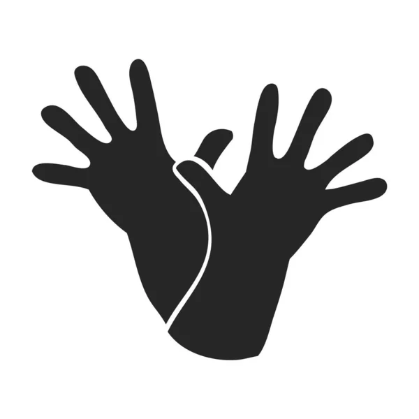 手描きのクリーニング手袋ベクトルイラスト — ストックベクタ