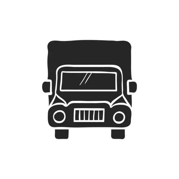 Χειροκίνητη Διανυσματική Απεικόνιση Φορτηγών — Διανυσματικό Αρχείο