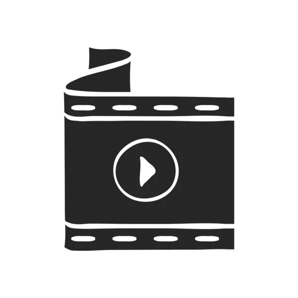 Handgetekende Cinema Film Vector Illustratie — Stockvector