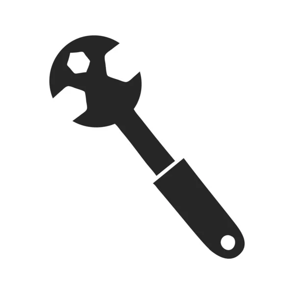 Hand Drawn Bicycle Spanner Vector Illustration — Stock Vector