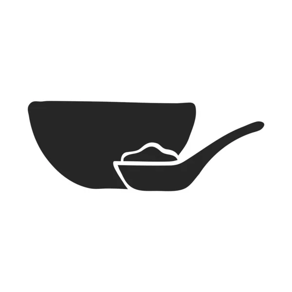 Illustration Vectorielle Bol Porridge Dessinée Main — Image vectorielle