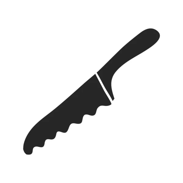 Dibujado Mano Cuchillo Vector Ilustración — Vector de stock