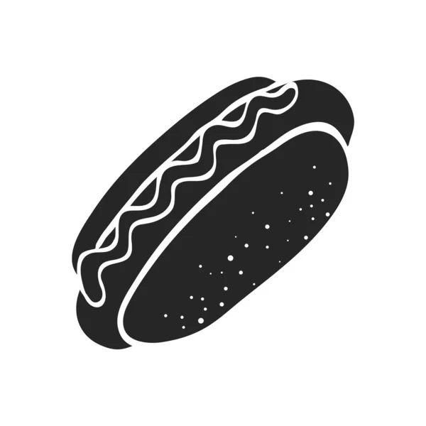 Ručně Kreslená Ilustrace Vektoru Hot Dog — Stockový vektor
