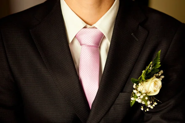 新郎の結婚式のスーツ — ストック写真