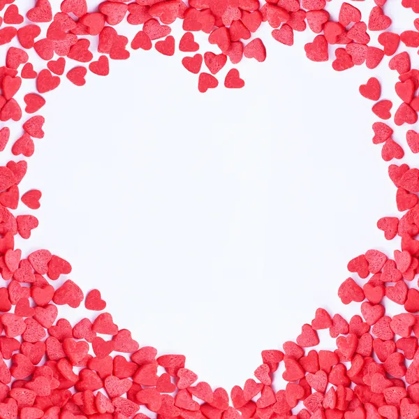 Valentine hearts frame — Stock Photo, Image