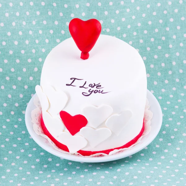 Cake for valentine's day — Stock Photo, Image