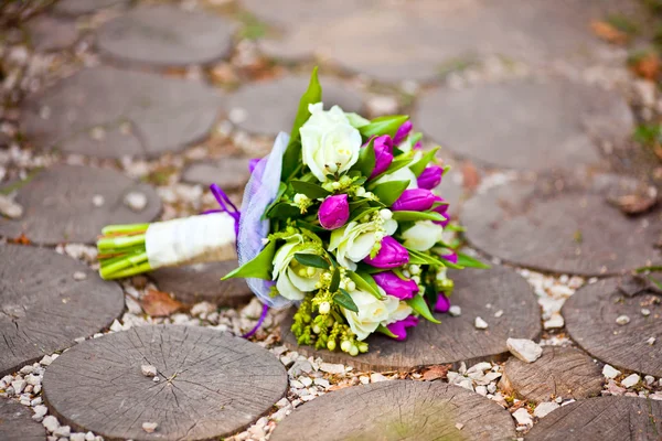 Bukett av bröllop blommor — Stockfoto