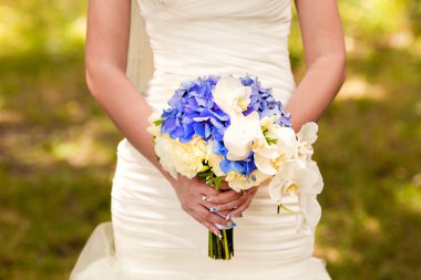 gelin düğün çiçekleri closeup ile