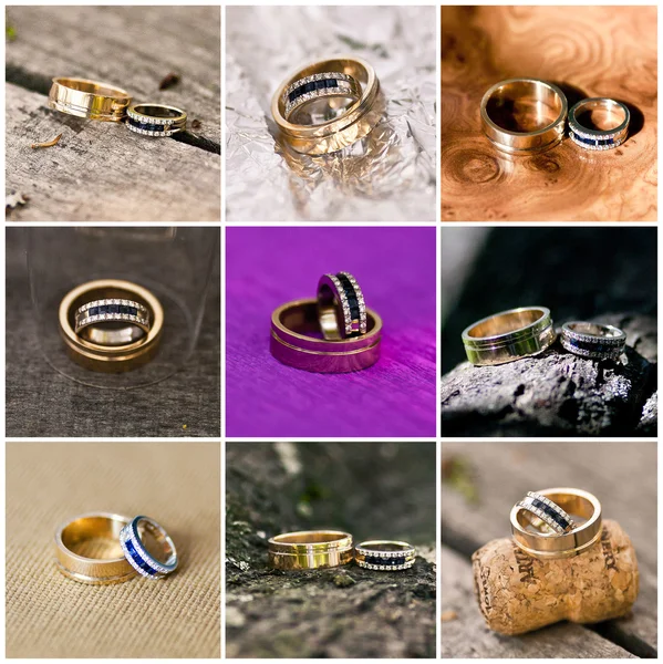 Collage of wedding rings Stock Photo by ©stahov 41583461