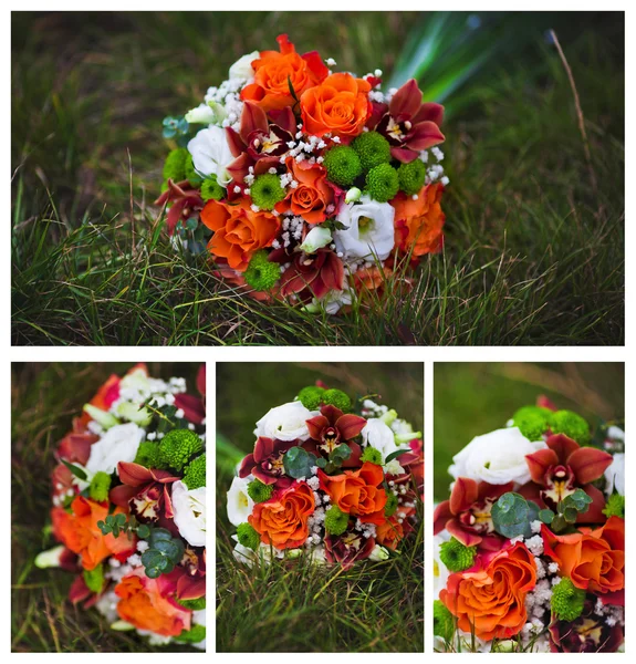 Collage de flores de boda — Foto de Stock