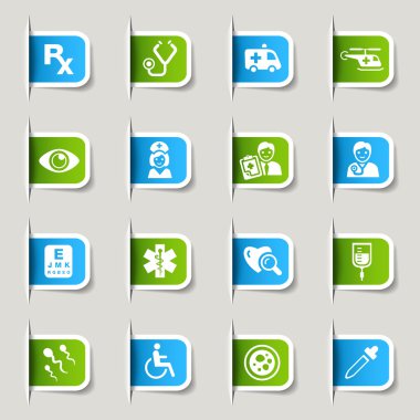 Label - Medical icons clipart