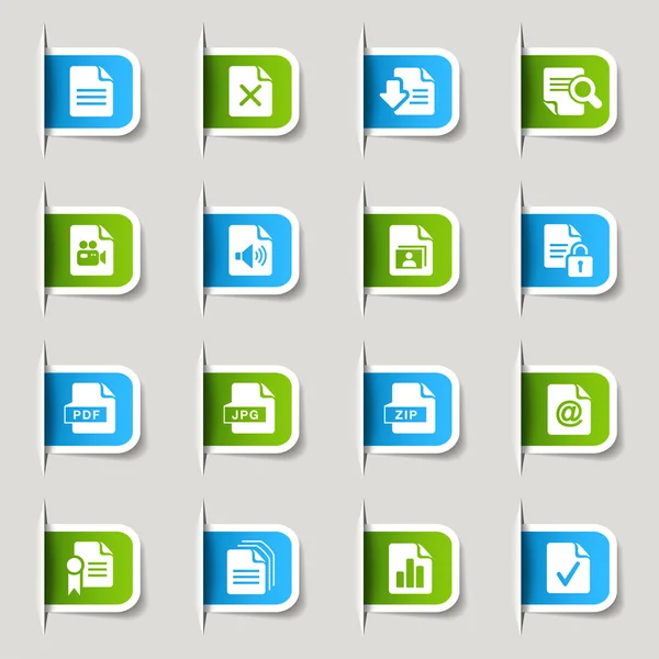 Label - Icons im Dateiformat — Stockvektor