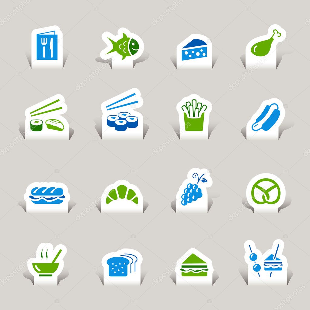 Papercut - Food Icons