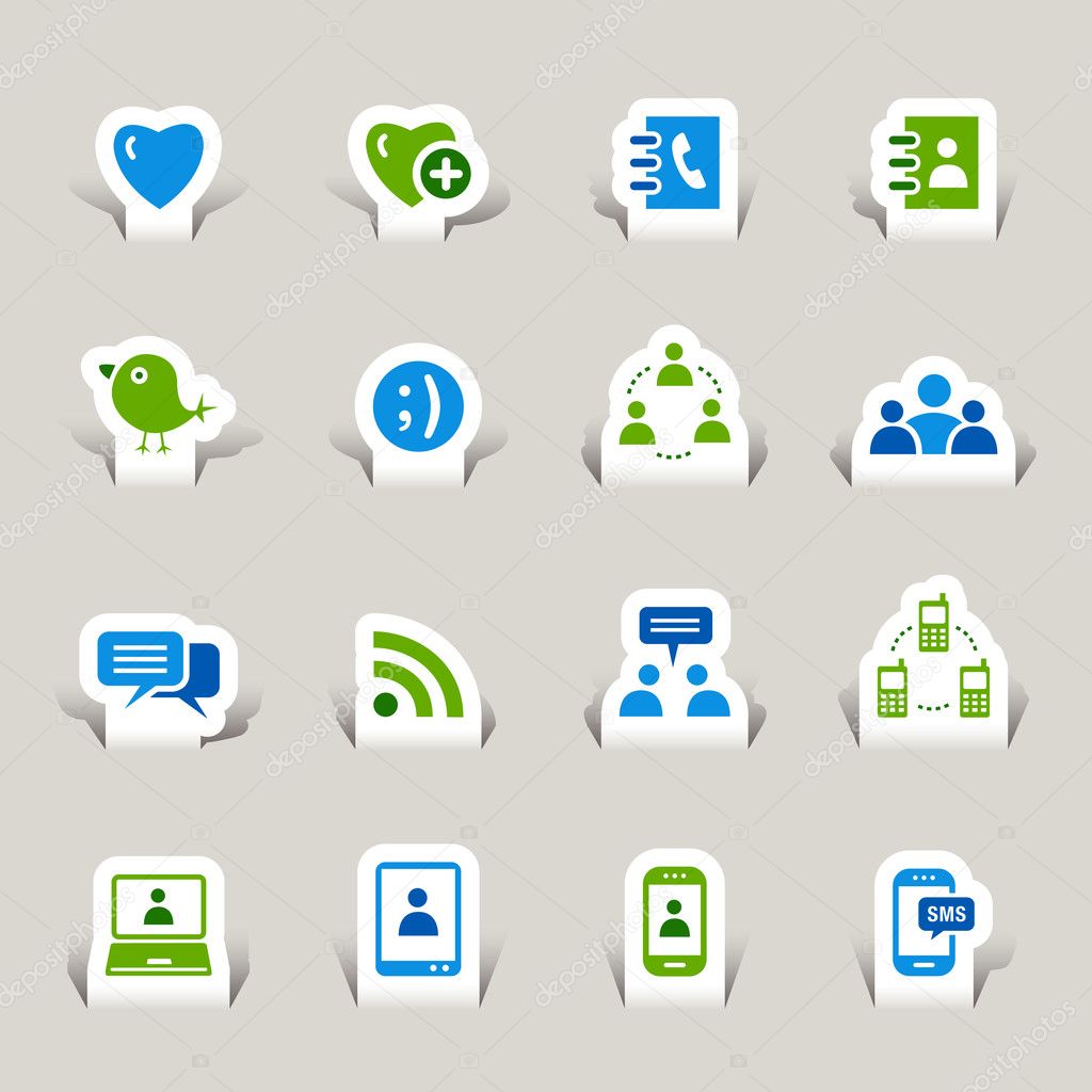 Papercut - Social media icons