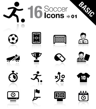 Basic - Soccer Icons clipart