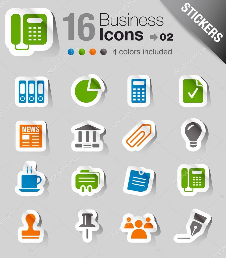Stickers - Office and Business icons