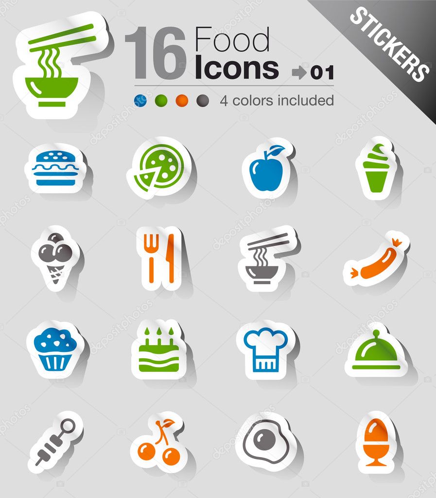 Stickers - Food Icons
