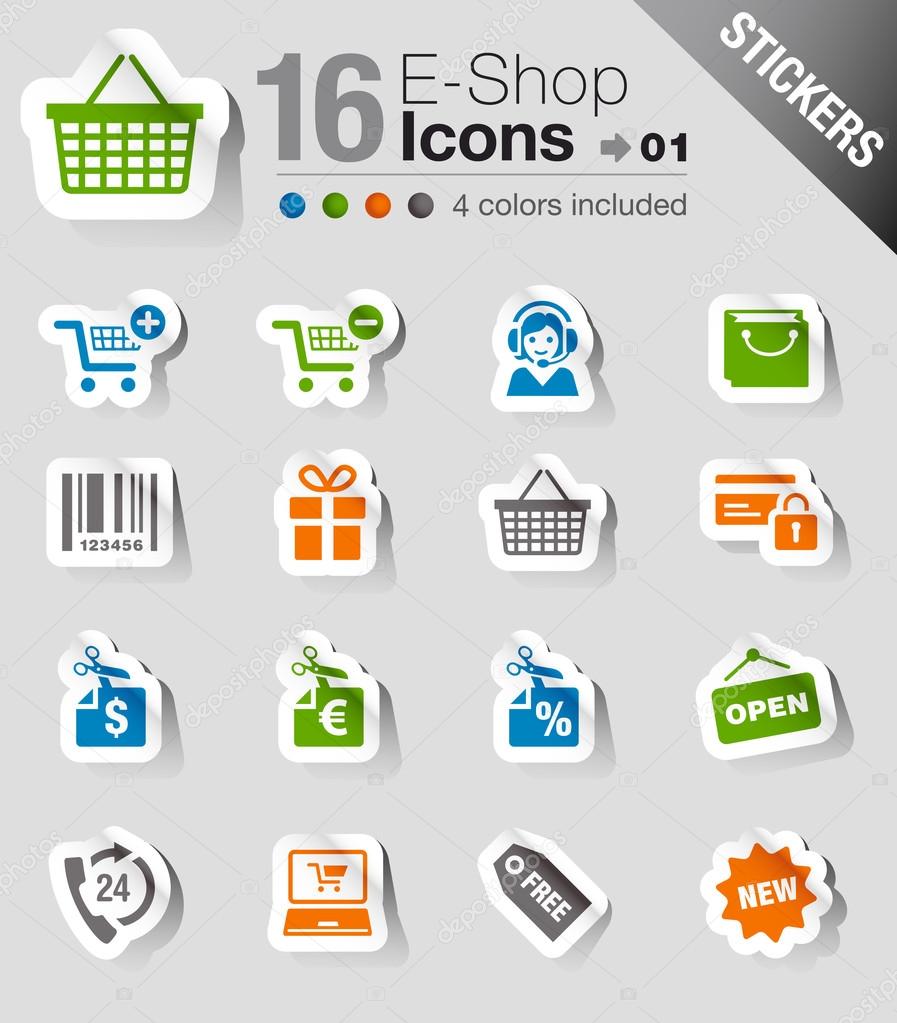 Stickers - Shopping icons