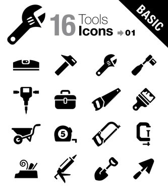 Basic - Tools and Construction icons clipart