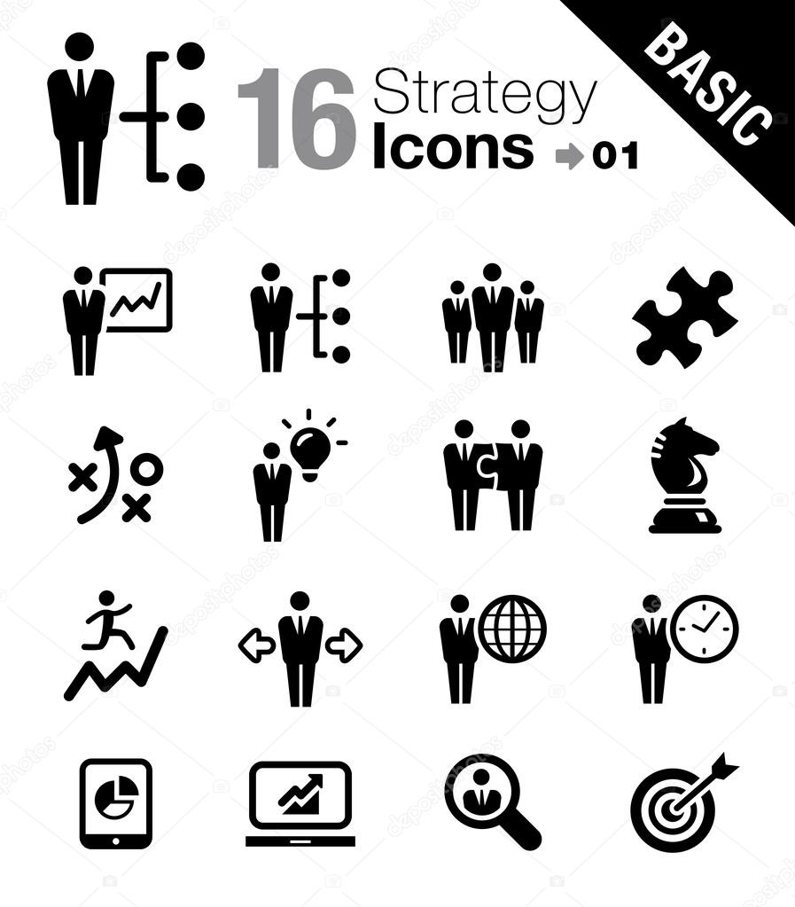 Basic - Business strategy and management icons