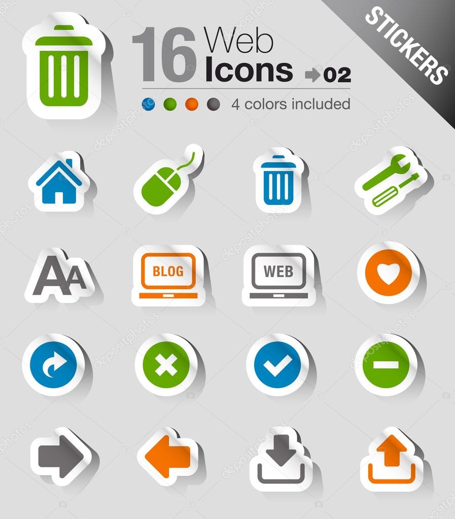 Stickers - Website and Internet Icons
