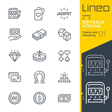 Lineo Düzenleme Vuruşu - Kumarhane ve Kumar hattı simgeleri