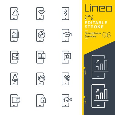 Lineo Düzenlenebilir Vuruş - Akıllı Telefon Servisleri satır simgeleri
