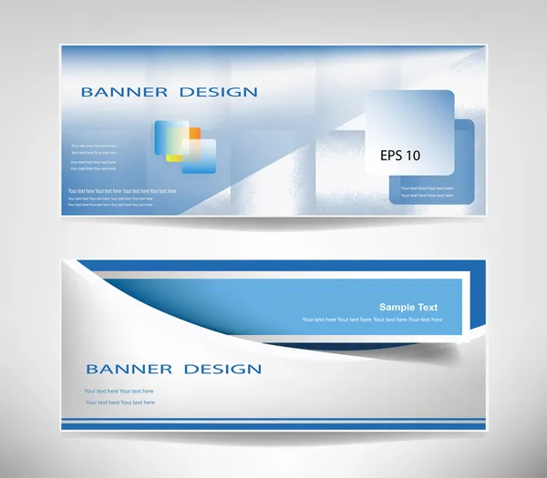 Design banner Illustrazione Stock