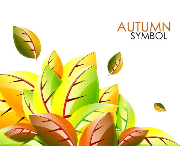 Vecteur abstrait feuille d'automne fond — Image vectorielle