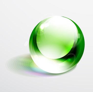 Vector mavi parlak Küre